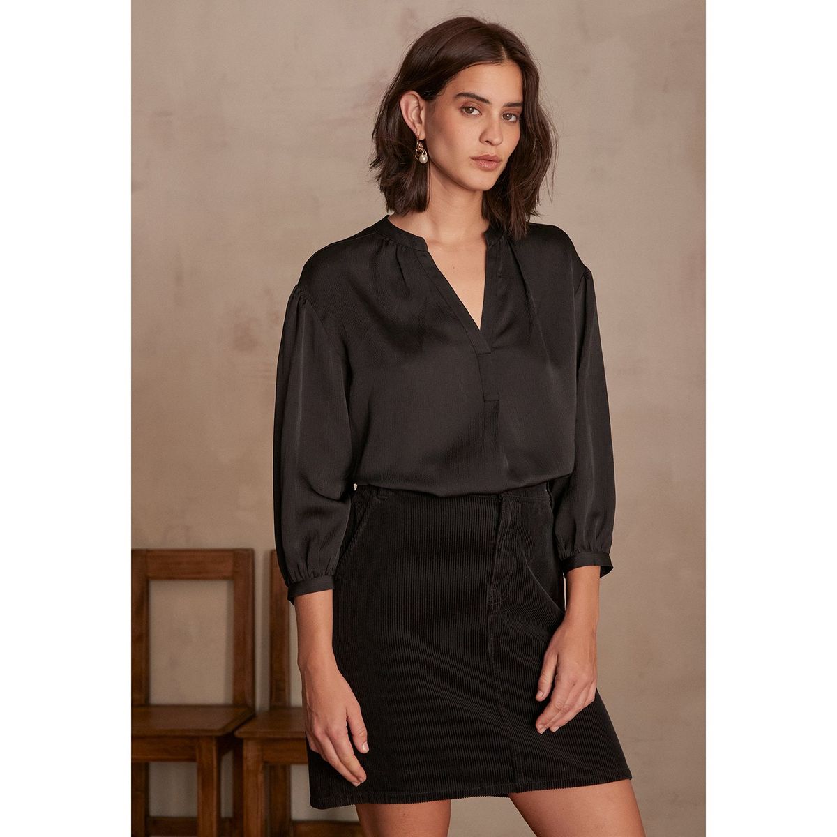 MAISON 123 - Blusa Manga Larga Mujer Maison 123