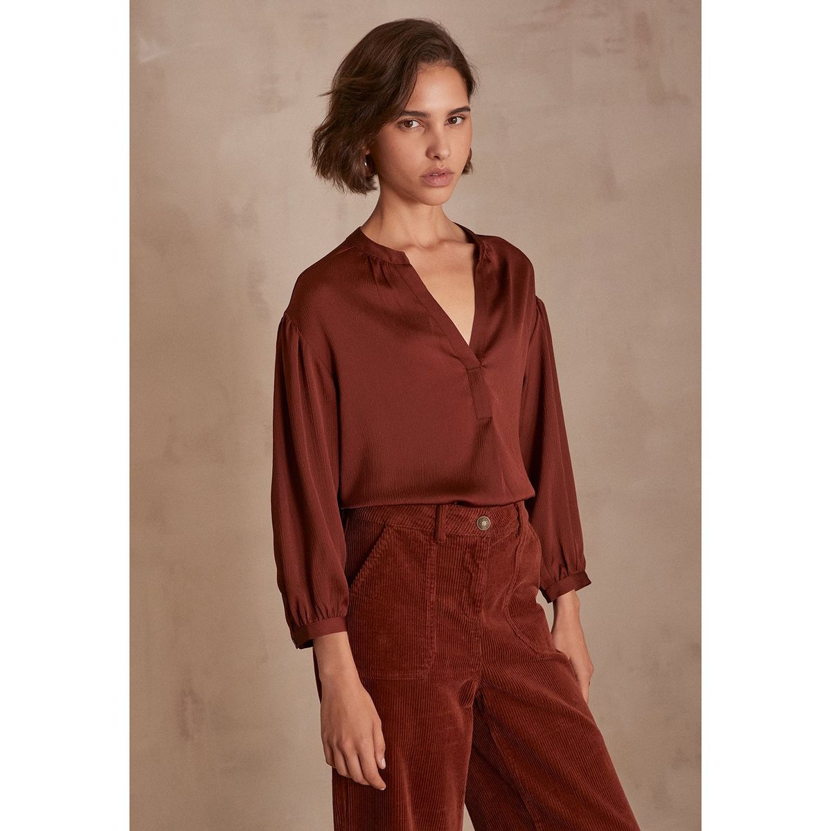 MAISON 123 - Blusa Manga Larga Mujer Maison 123