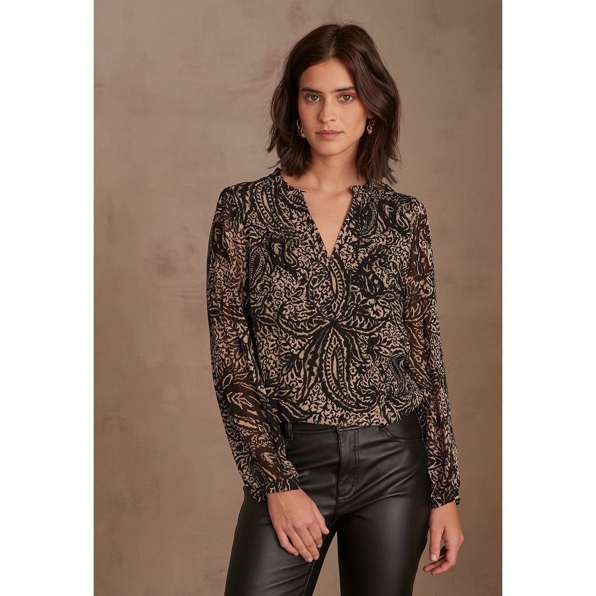 MAISON 123 - Blusa Manga Larga Mujer Maison 123