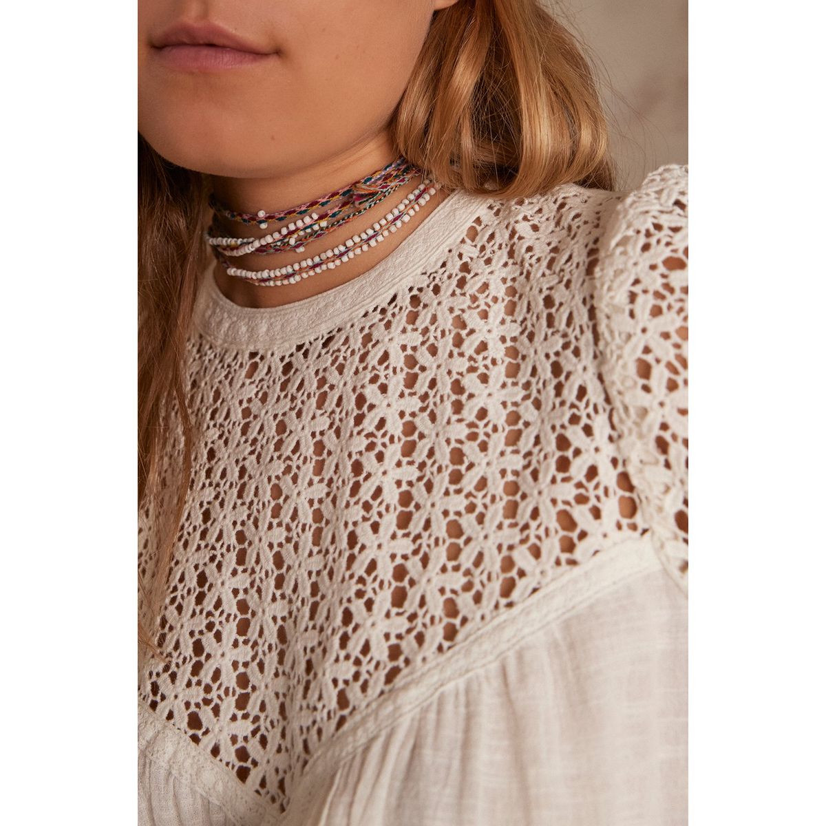 MAISON 123 - Blusa Manga Larga 100% Algodón Mujer Maison 123