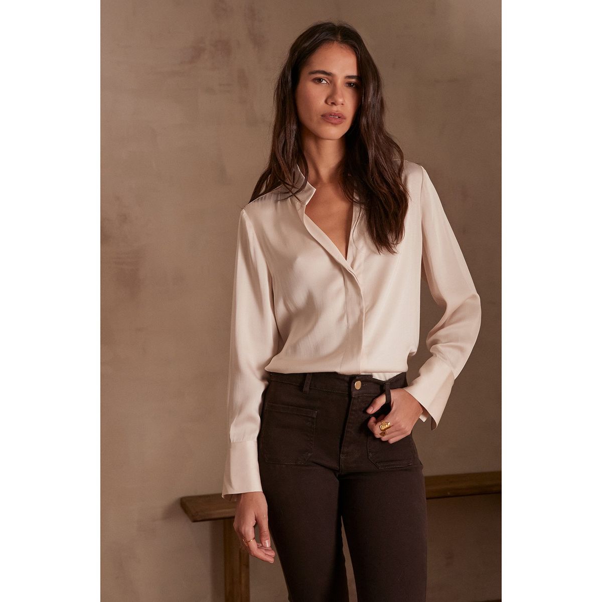 MAISON 123 - Blusa Manga Larga Mujer Maison 123