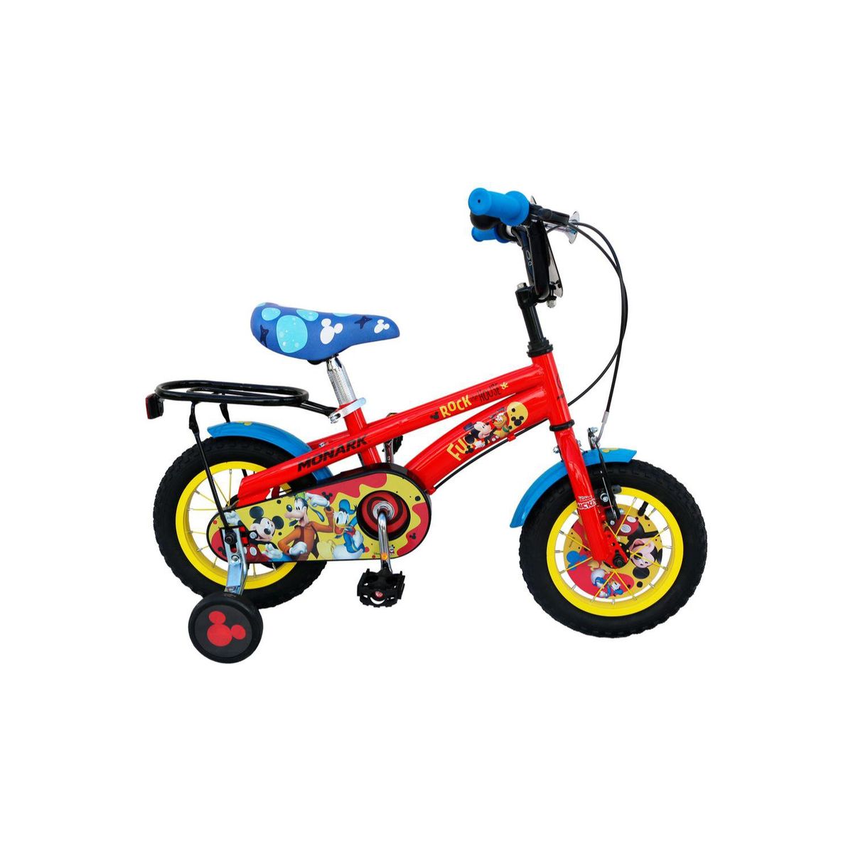 MONARK - Bicicleta Infantil  Mickey Rock Aro 12 Rojo Monark