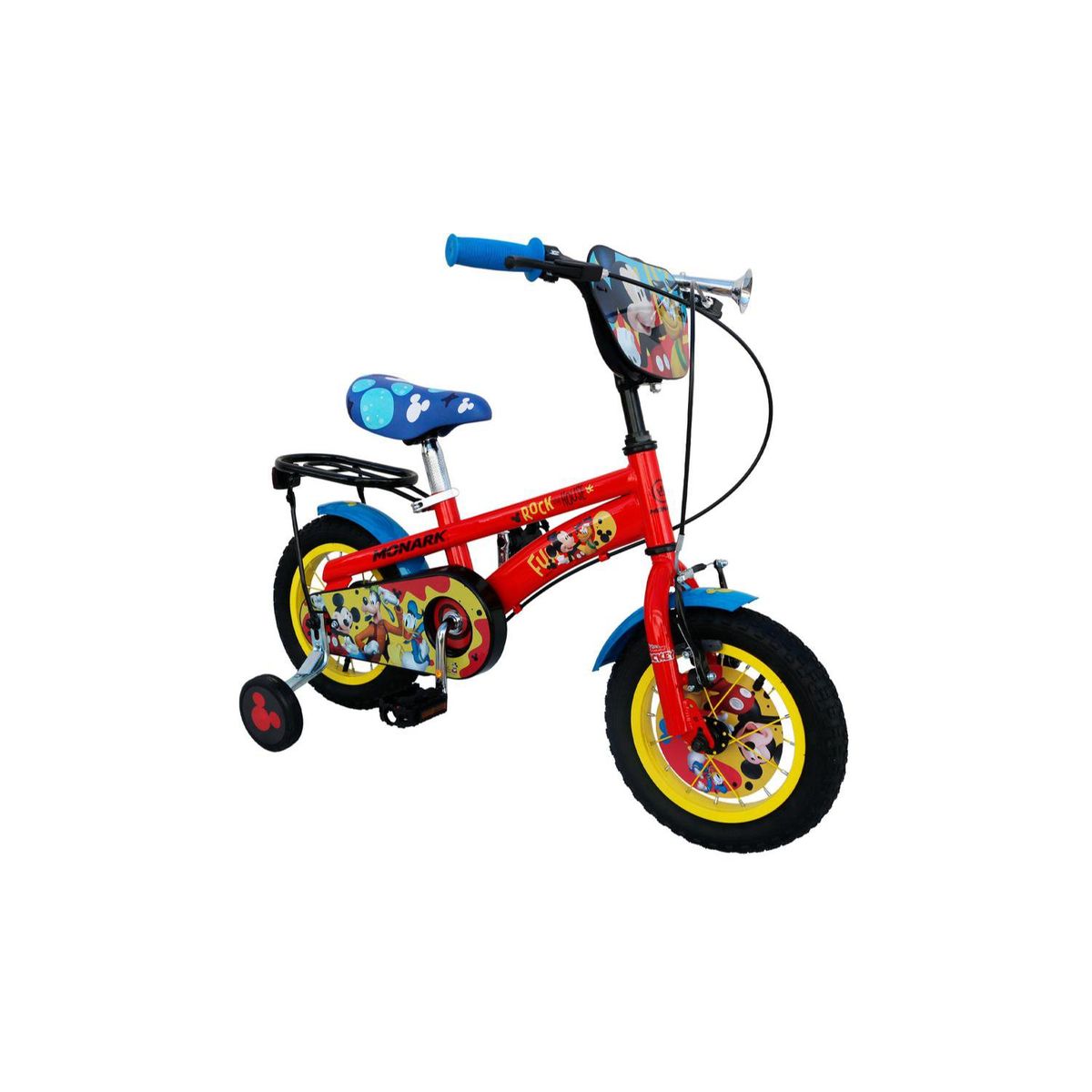 MONARK - Bicicleta Infantil  Mickey Rock Aro 12 Rojo Monark