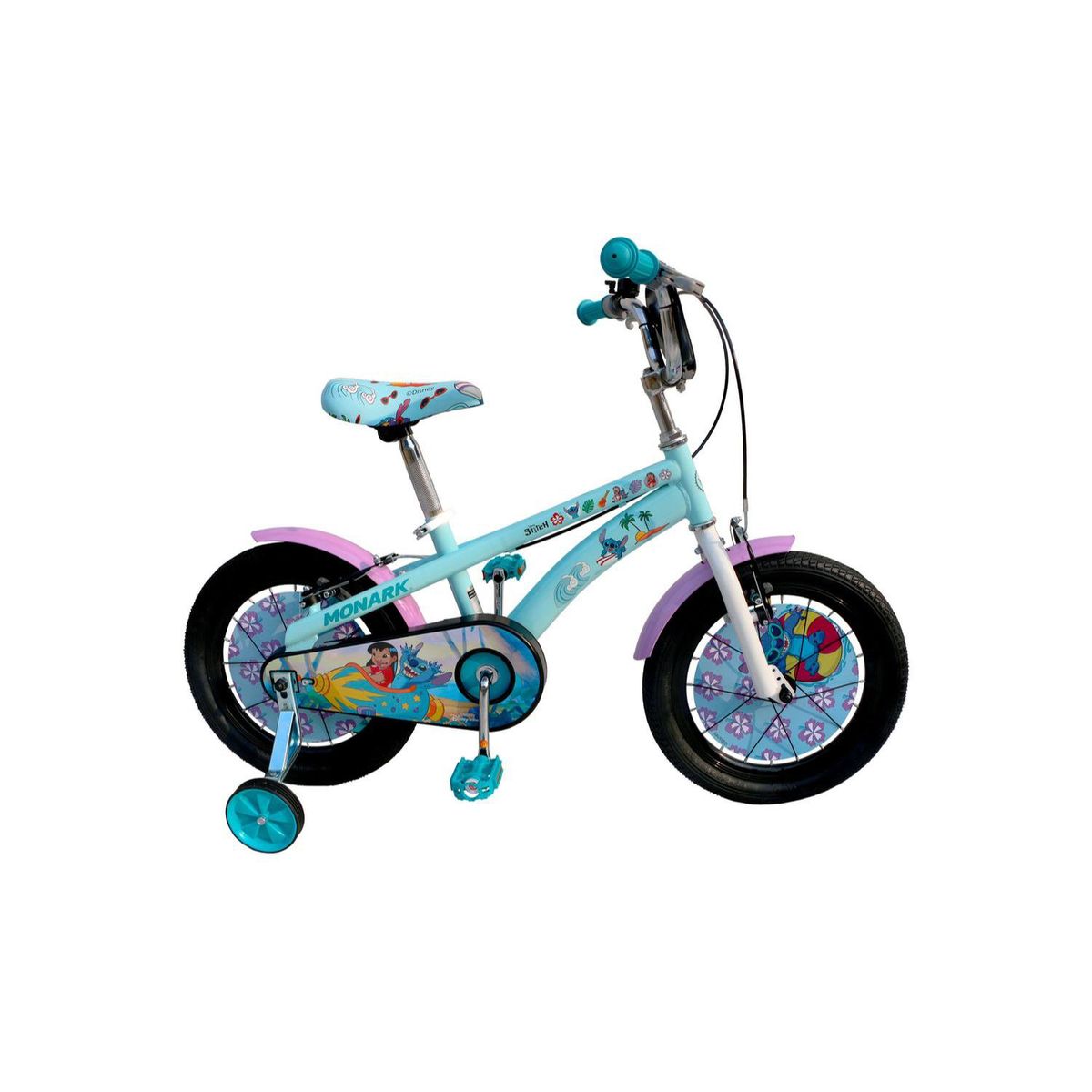 MONARK - Bicicleta Infantil  Stitch Aro 16 Celeste Monark