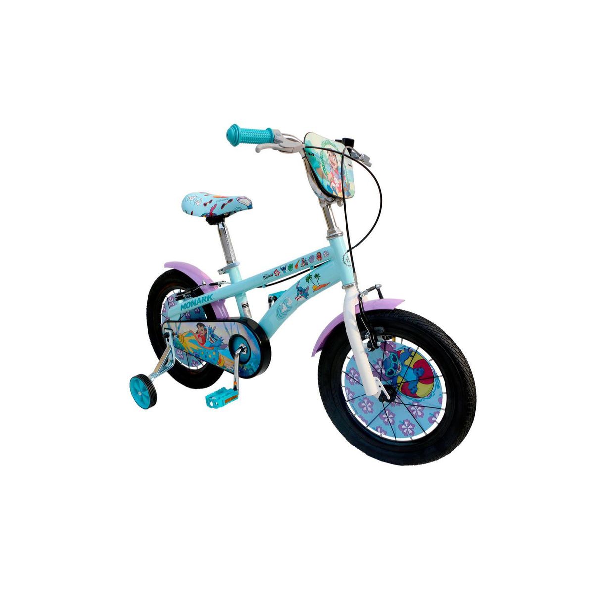 MONARK - Bicicleta Infantil  Stitch Aro 16 Celeste Monark