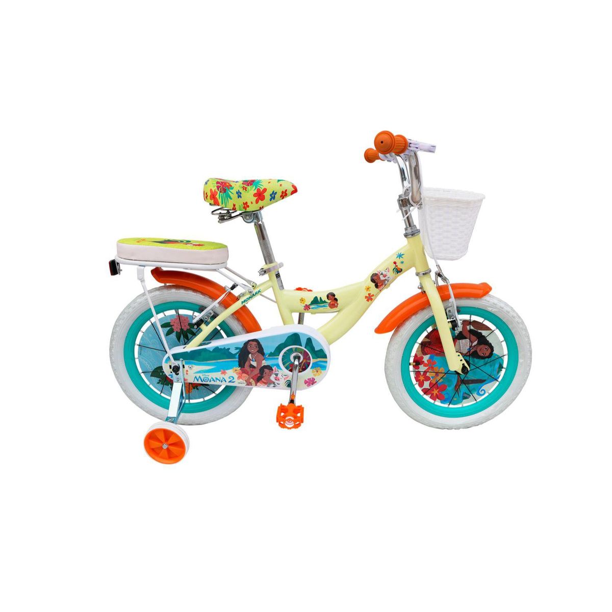 MONARK - Bicicleta Infantil  Moana Flowers 16 Amarillo Monark
