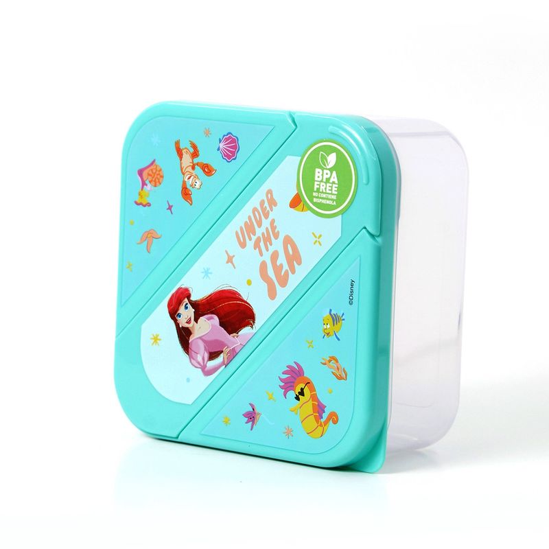 DISNEY - Hermético De 850ml Con Cubiertos Princesas Disney