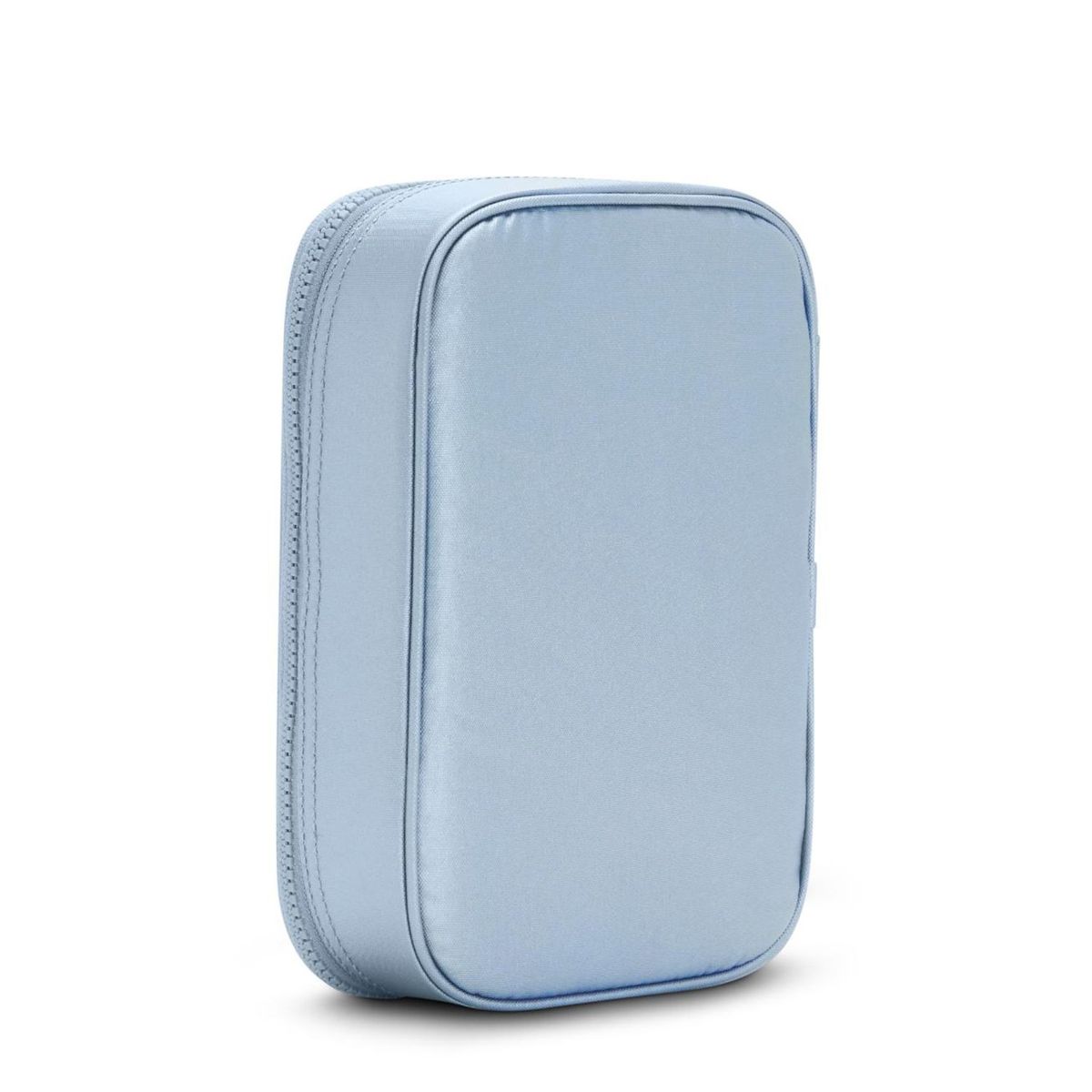 KIPLING - Cartuchera 100 Pens Pebble Blue Metallic Kipling