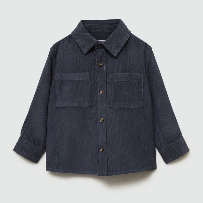 MANGO KIDS - Camisa Niño Manga Larga Algodón Mango Kids