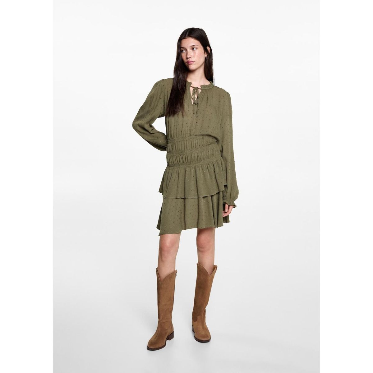 MANGO TEEN - Vestido Corto Casual Mujer Mango Teen