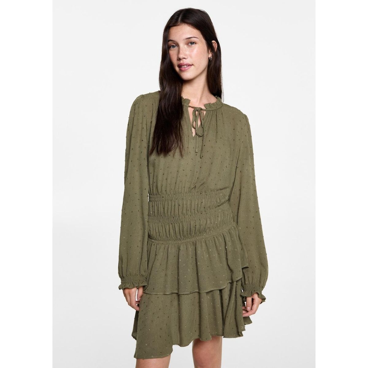 MANGO TEEN - Vestido Corto Casual Mujer Mango Teen