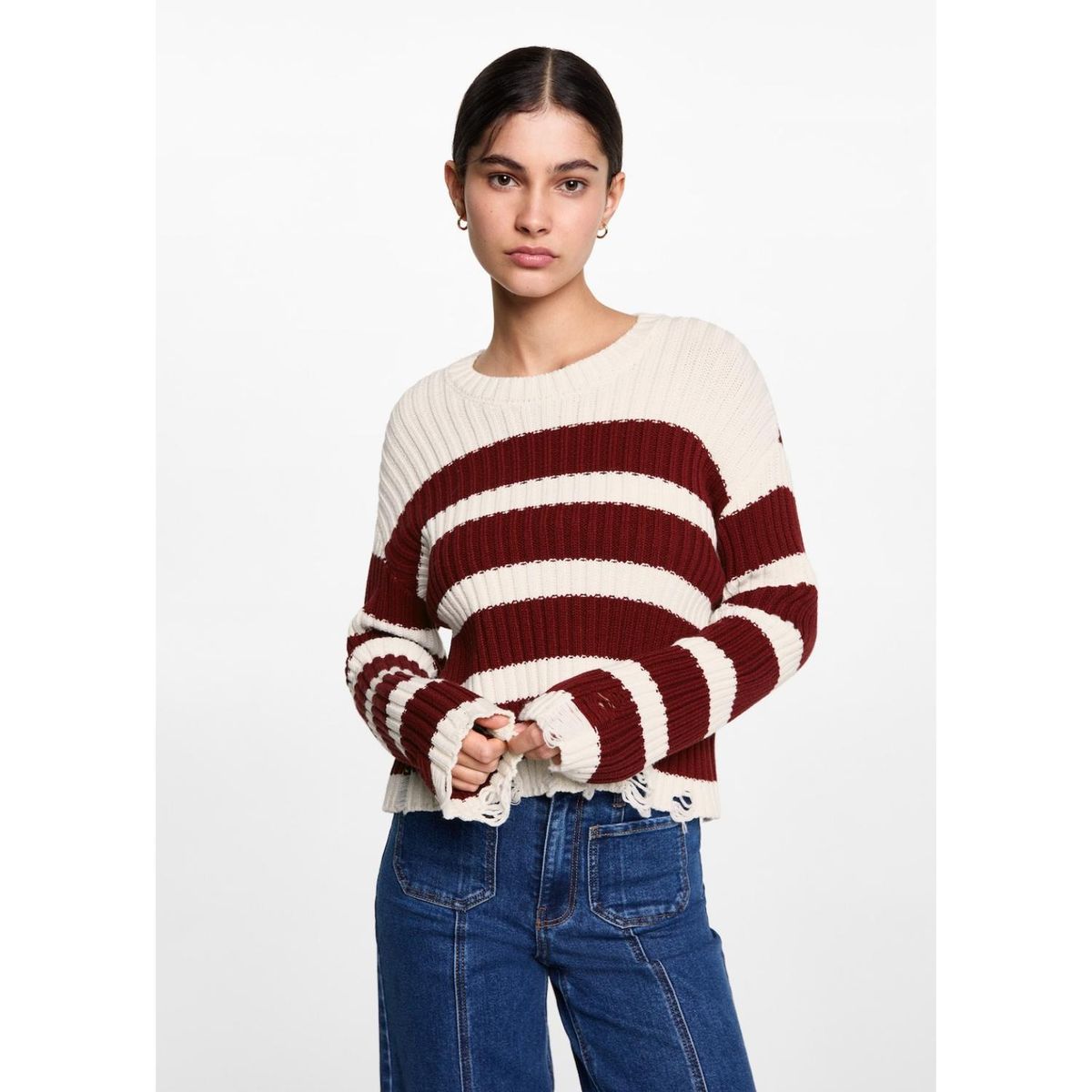 MANGO TEEN - Chompa Algodón Mujer Mango Teen