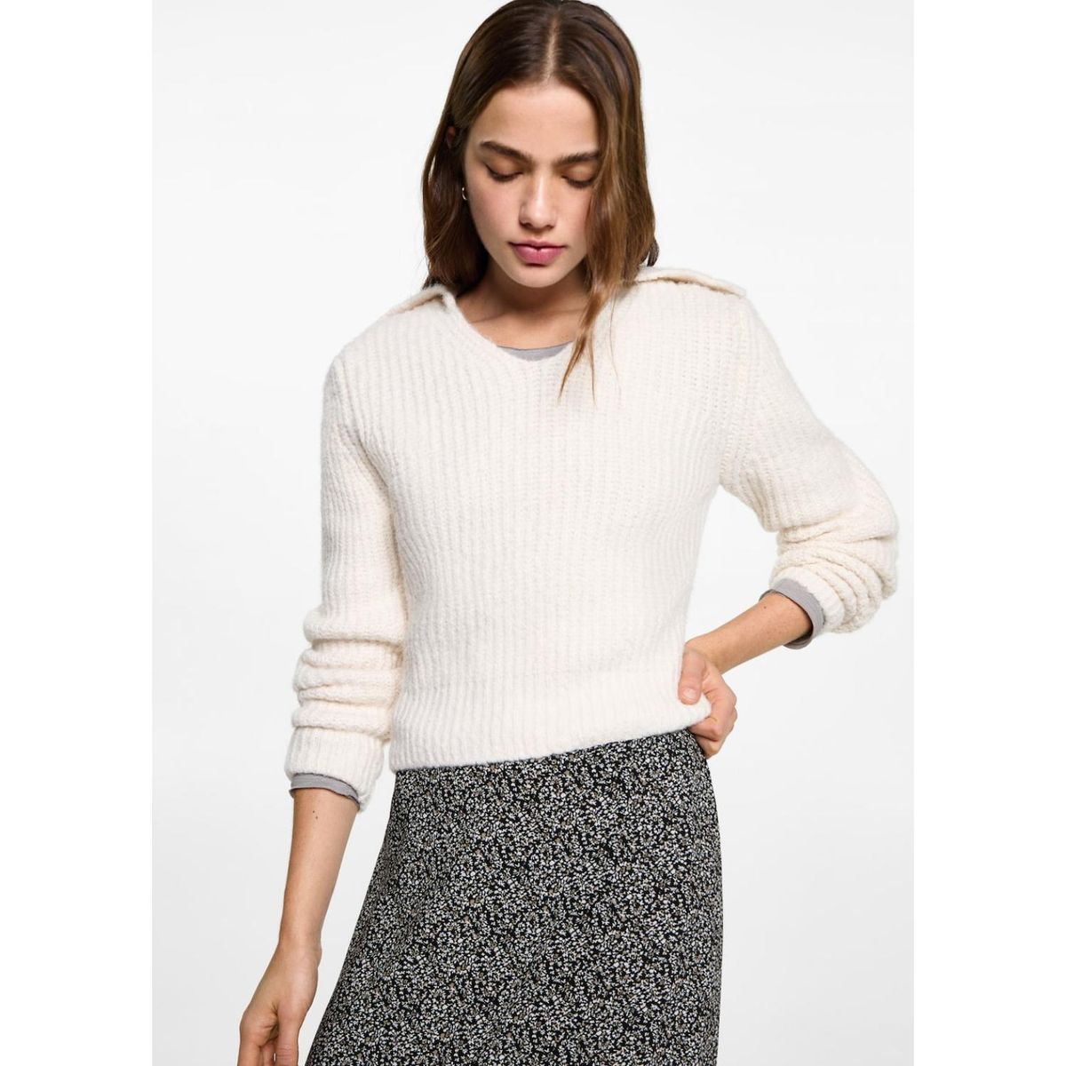 MANGO TEEN - Falda Larga Casual Mujer Mango Teen