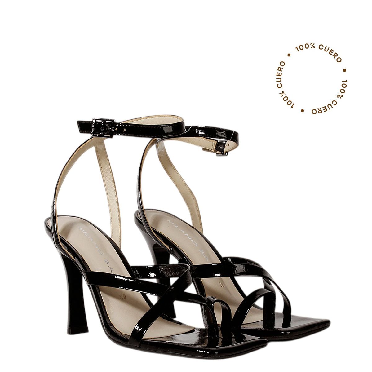 MILANO BAGS - Sandalias Mujer Milano Bags Negro