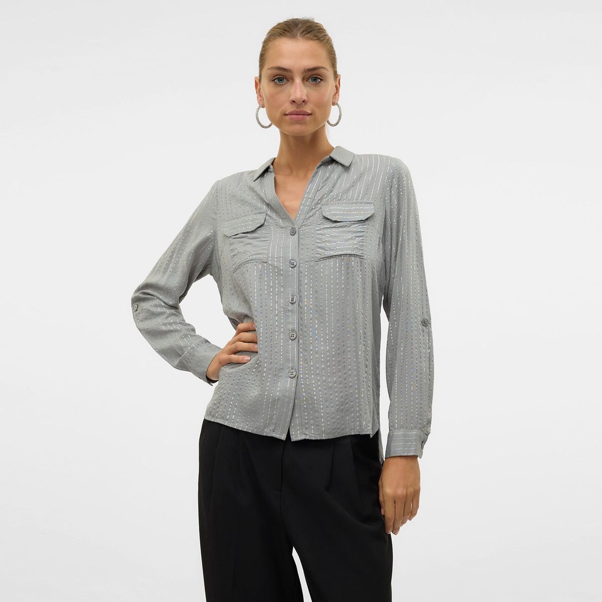 VERO MODA - Camisa Casual Manga Larga Mujer Vero Moda