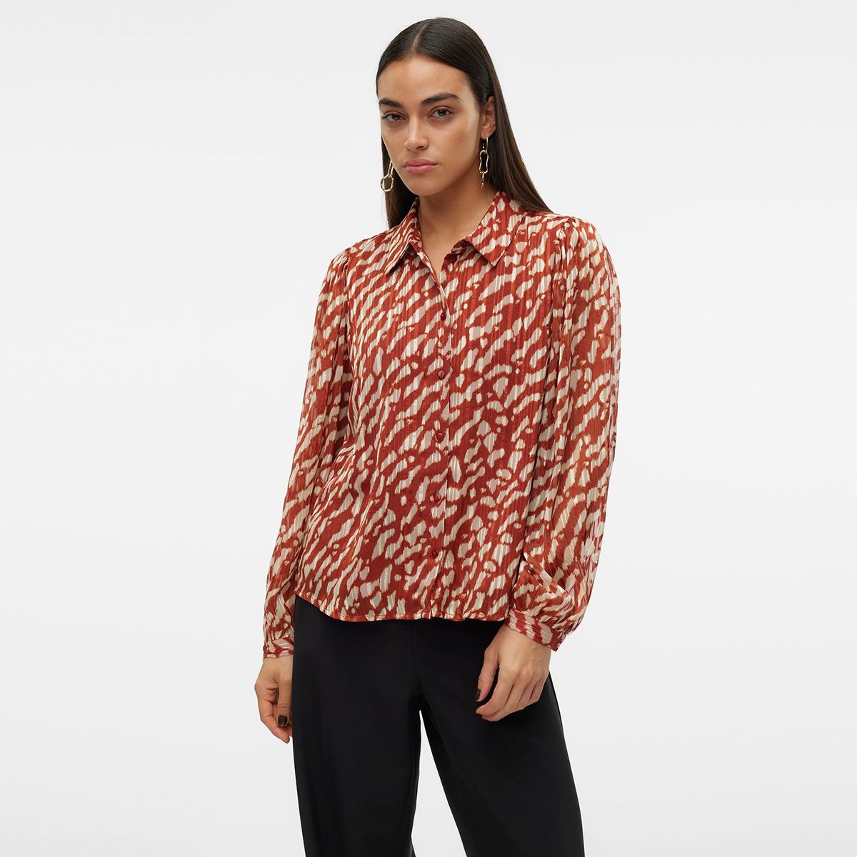 VERO MODA - Camisa Casual Manga Larga Mujer Vero Moda