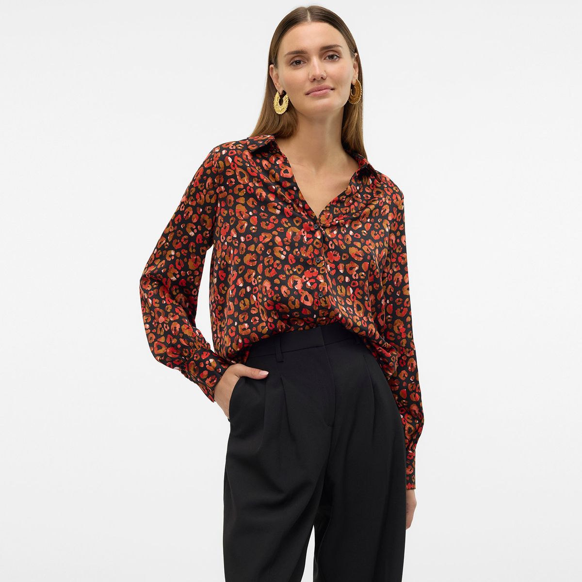 VERO MODA - Camisa Casual Manga Larga Mujer Vero Moda
