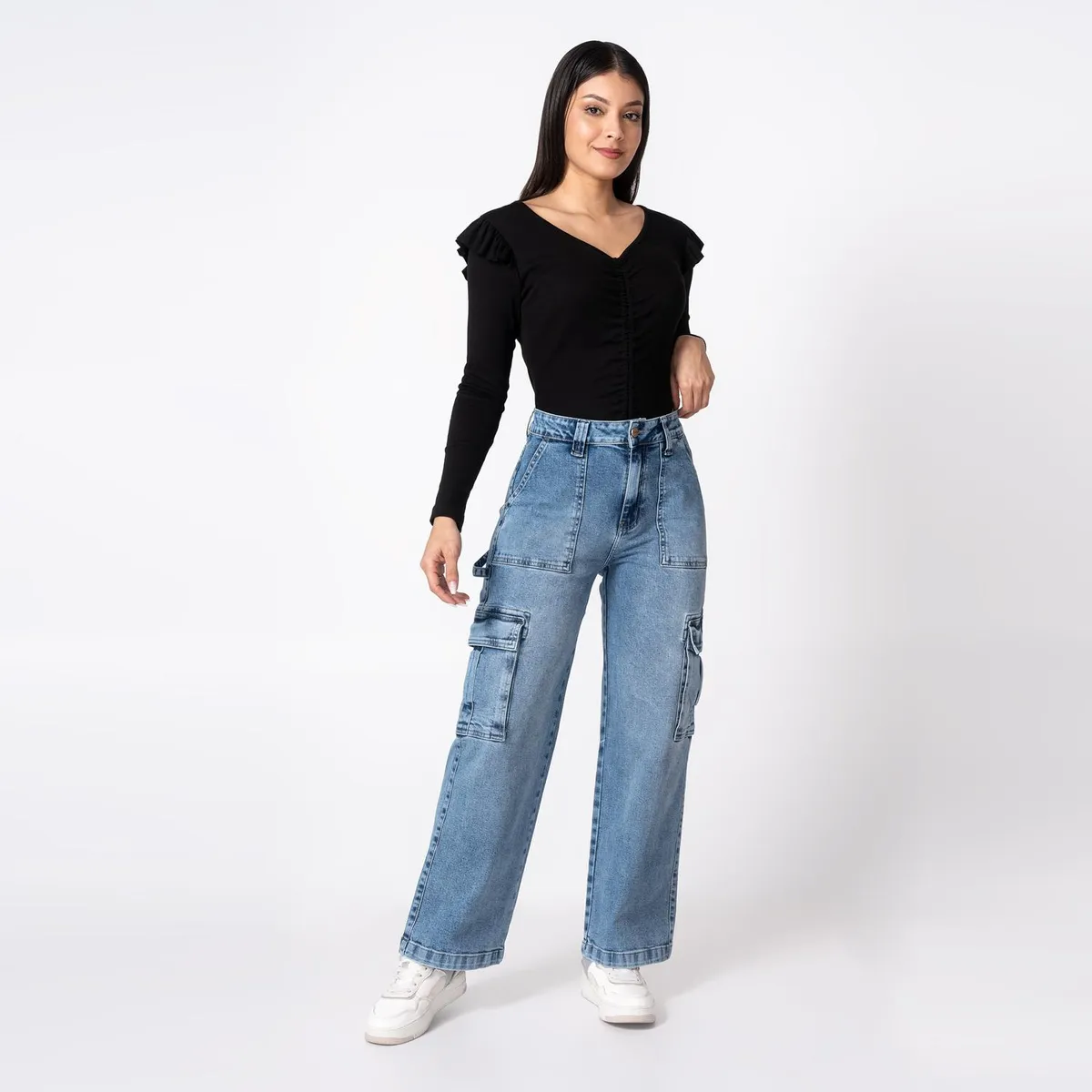 PIONIER - Jean Straight Algodón Mujer Pionier