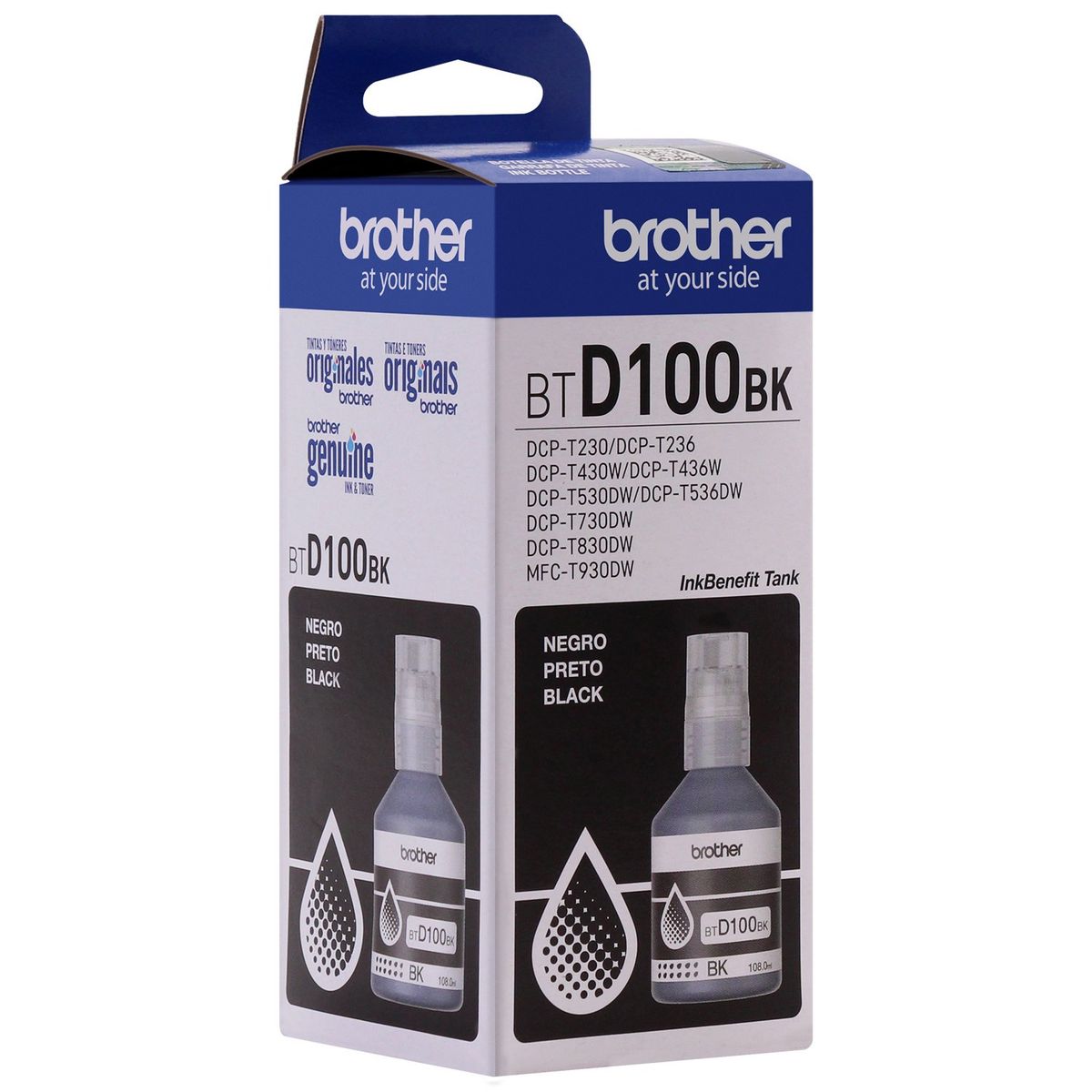 BROTHER - Tinta Negra Btd100bk