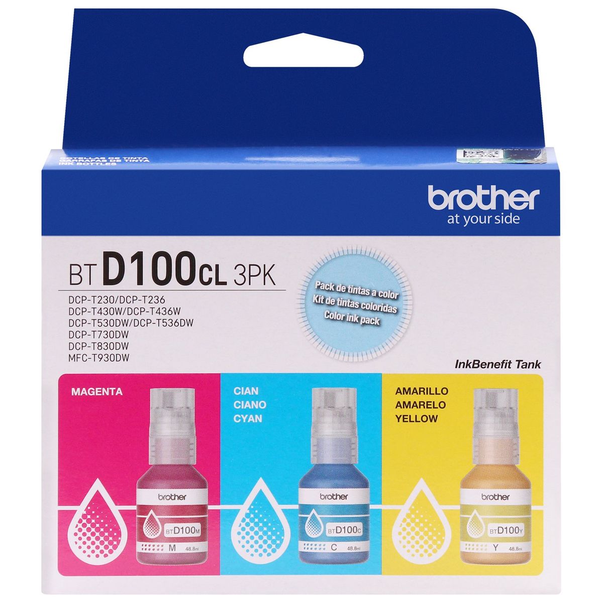 BROTHER - Tripack De Tintas Btd100cl3pk