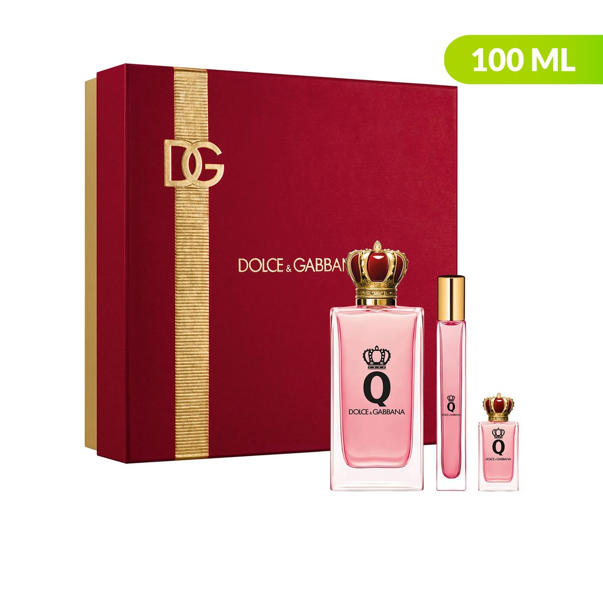 DOLCE&GABBANA - Set Perfume Q Edp 100 Ml + Miniatura + Travel Spray 10 Ml Mujer