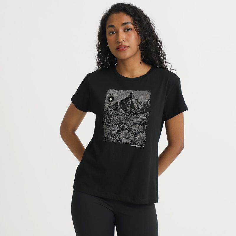 MOUNTAIN GEAR - Polo Manga Corta 100% Algodón Mujer Mountain Gear