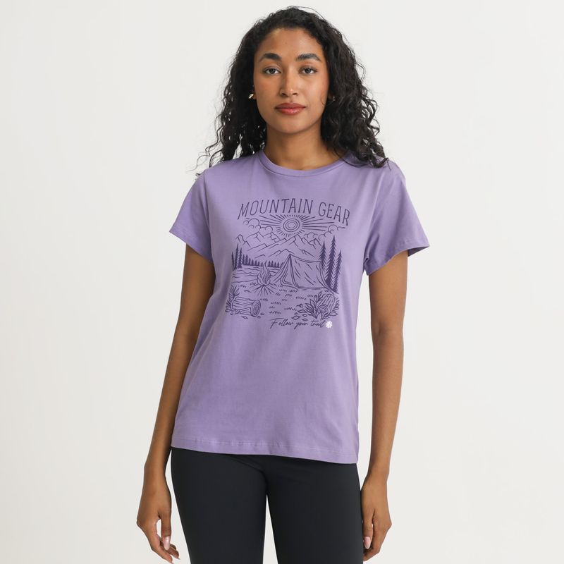 MOUNTAIN GEAR - Polo Manga Corta 100% Algodón Mujer Mountain Gear