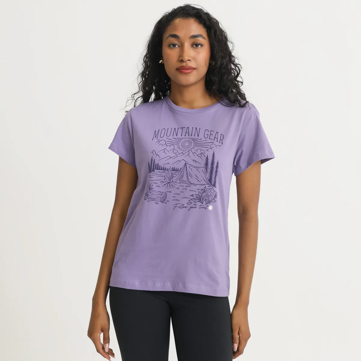 MOUNTAIN GEAR - Polo Manga Corta 100% Algodón Mujer Mountain Gear