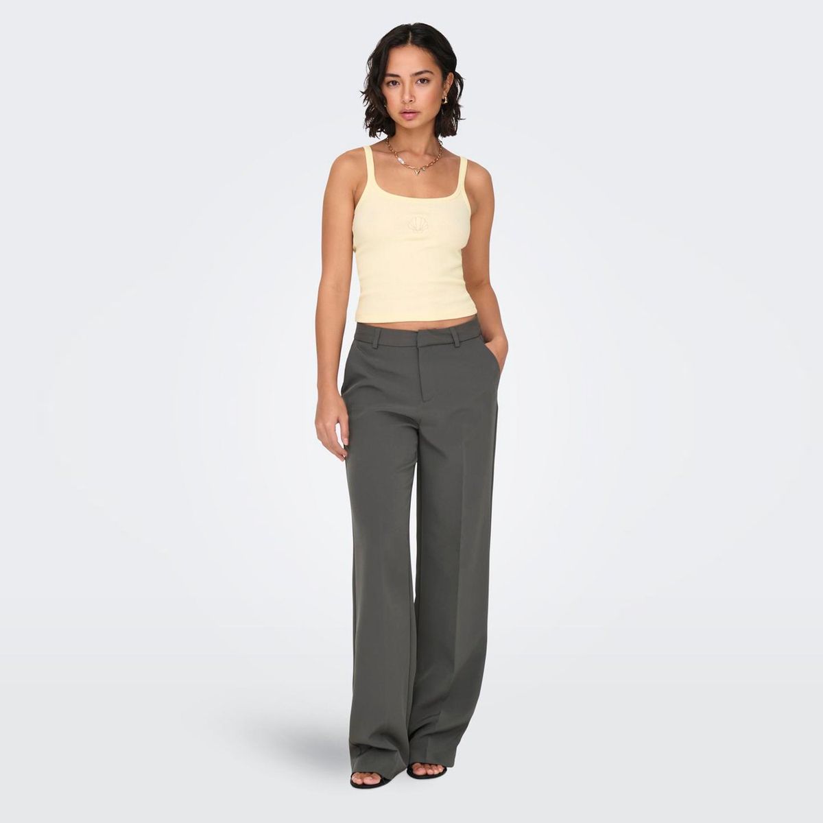 ONLY - Pantalón Wide Casual Mujer Only