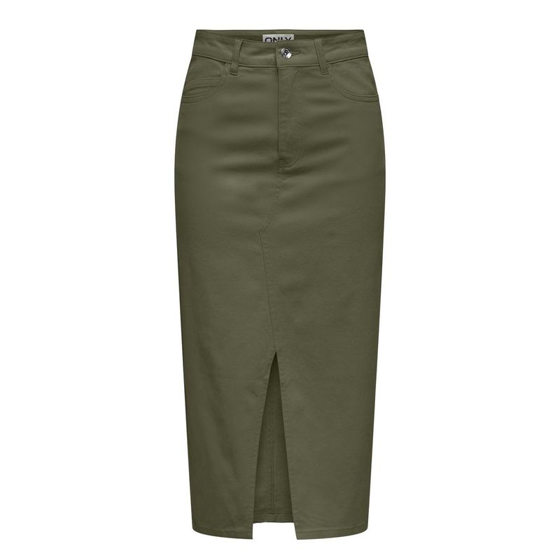 ONLY - Falda Larga Algodón Mujer Only