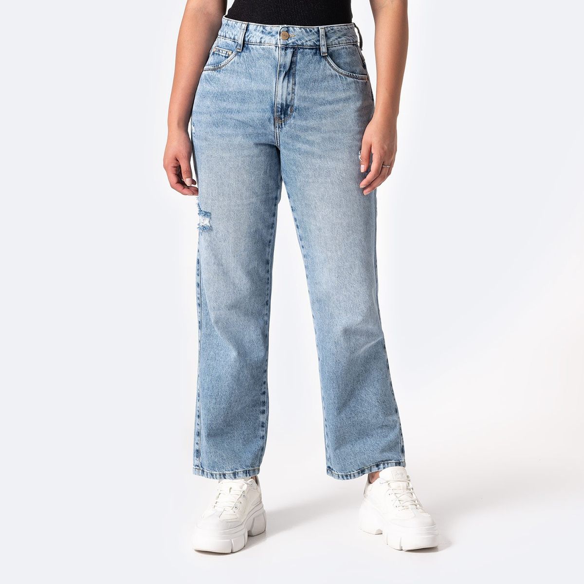 PIONIER - Jean Straight 100% Algodón Mujer Pionier