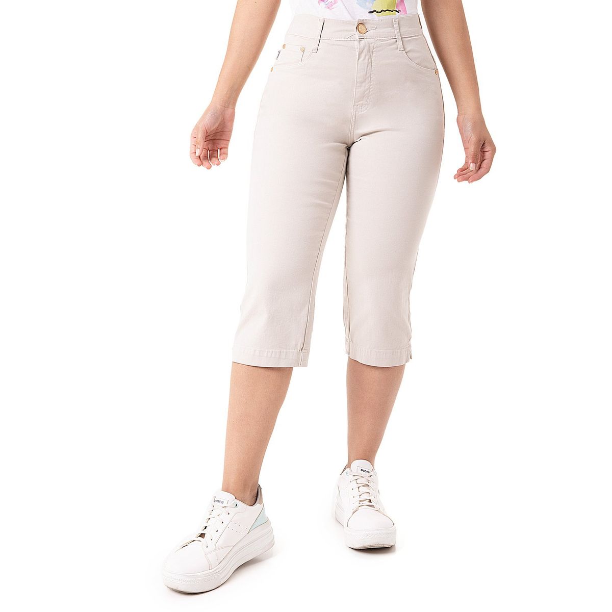 PIONIER - Pantalón Cropped Algodón Mujer Pionier