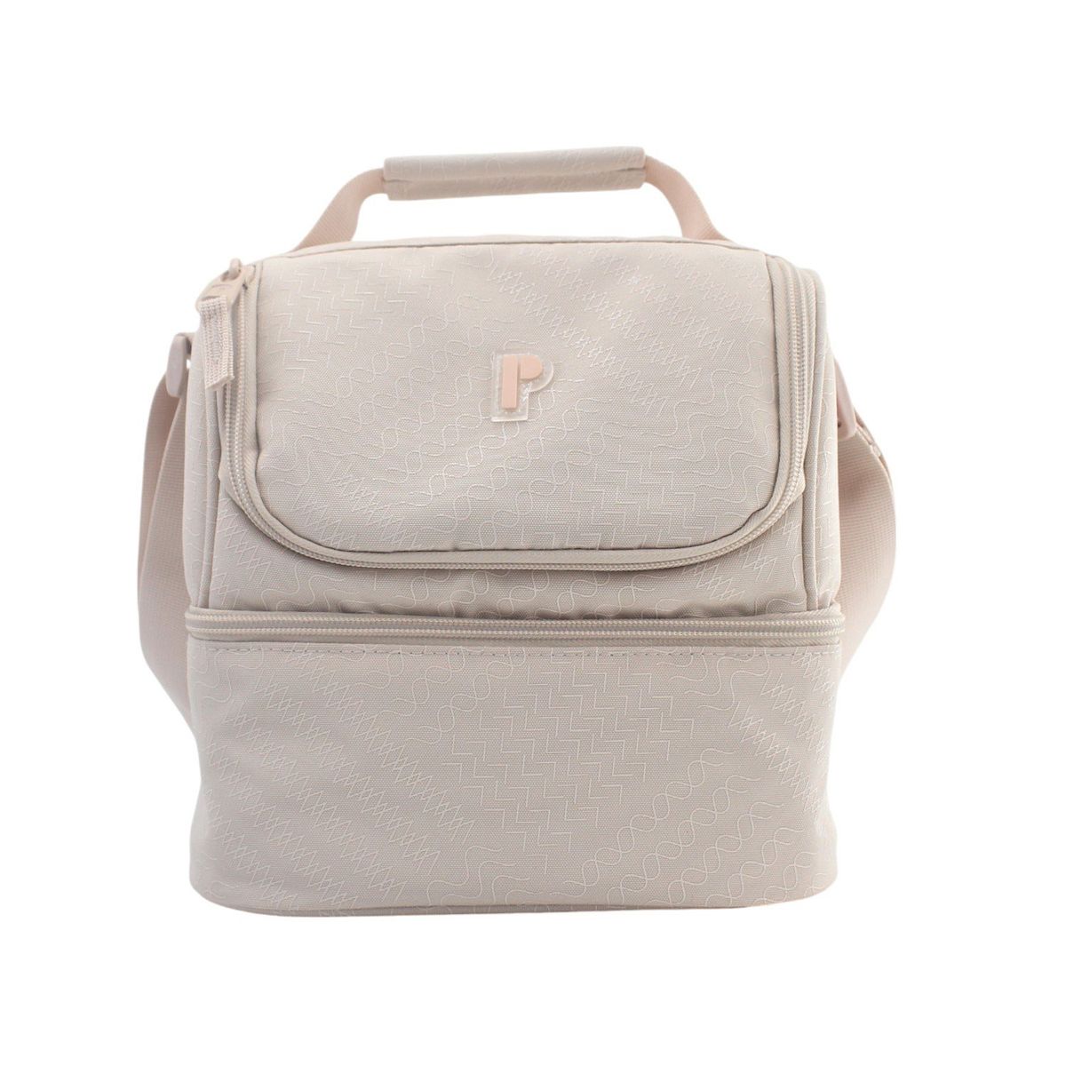 PORTA - Lonchera Logan Beige Lines Porta