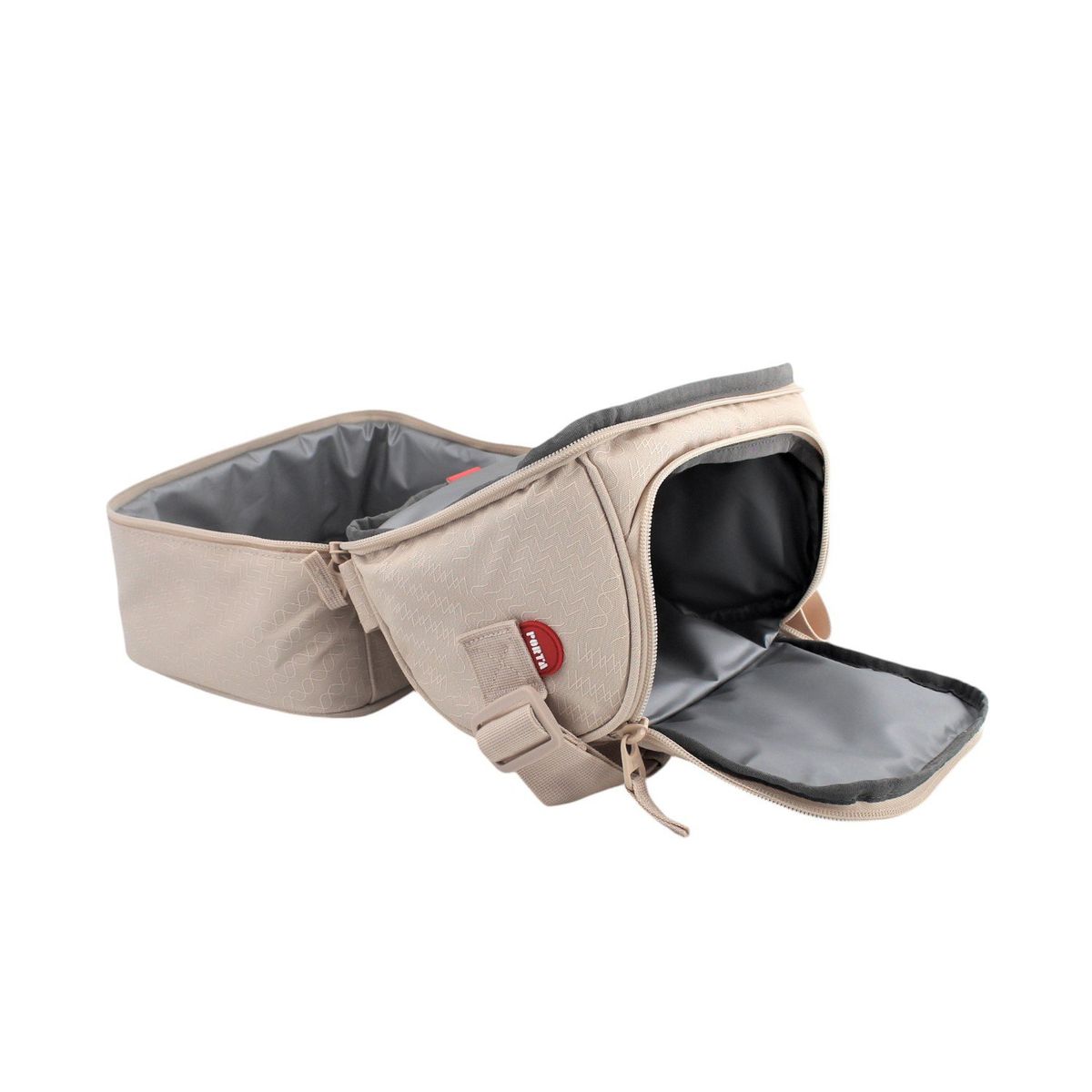 PORTA - Lonchera Logan Beige Lines Porta