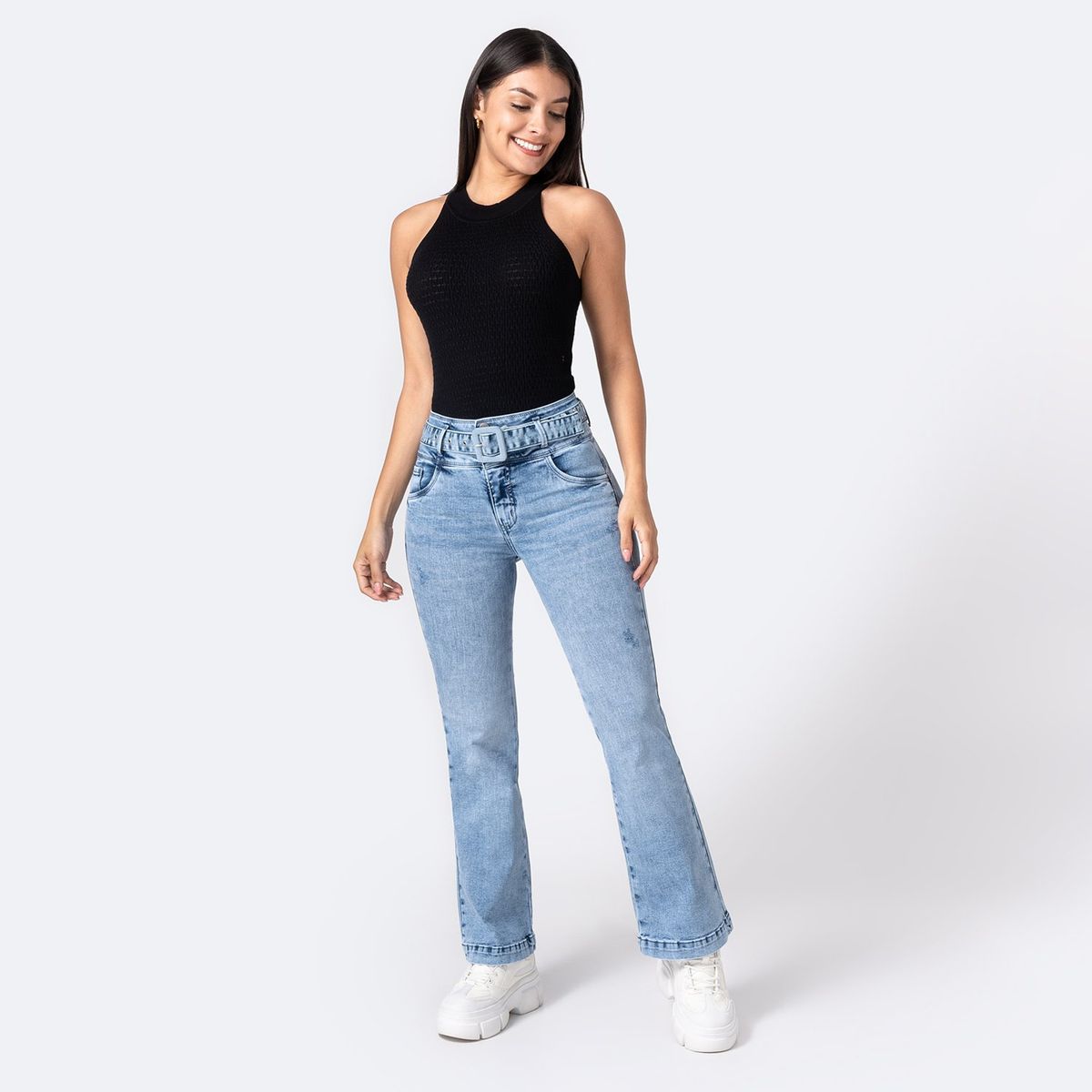 PIONIER - Jean Flare Algodón Mujer Pionier