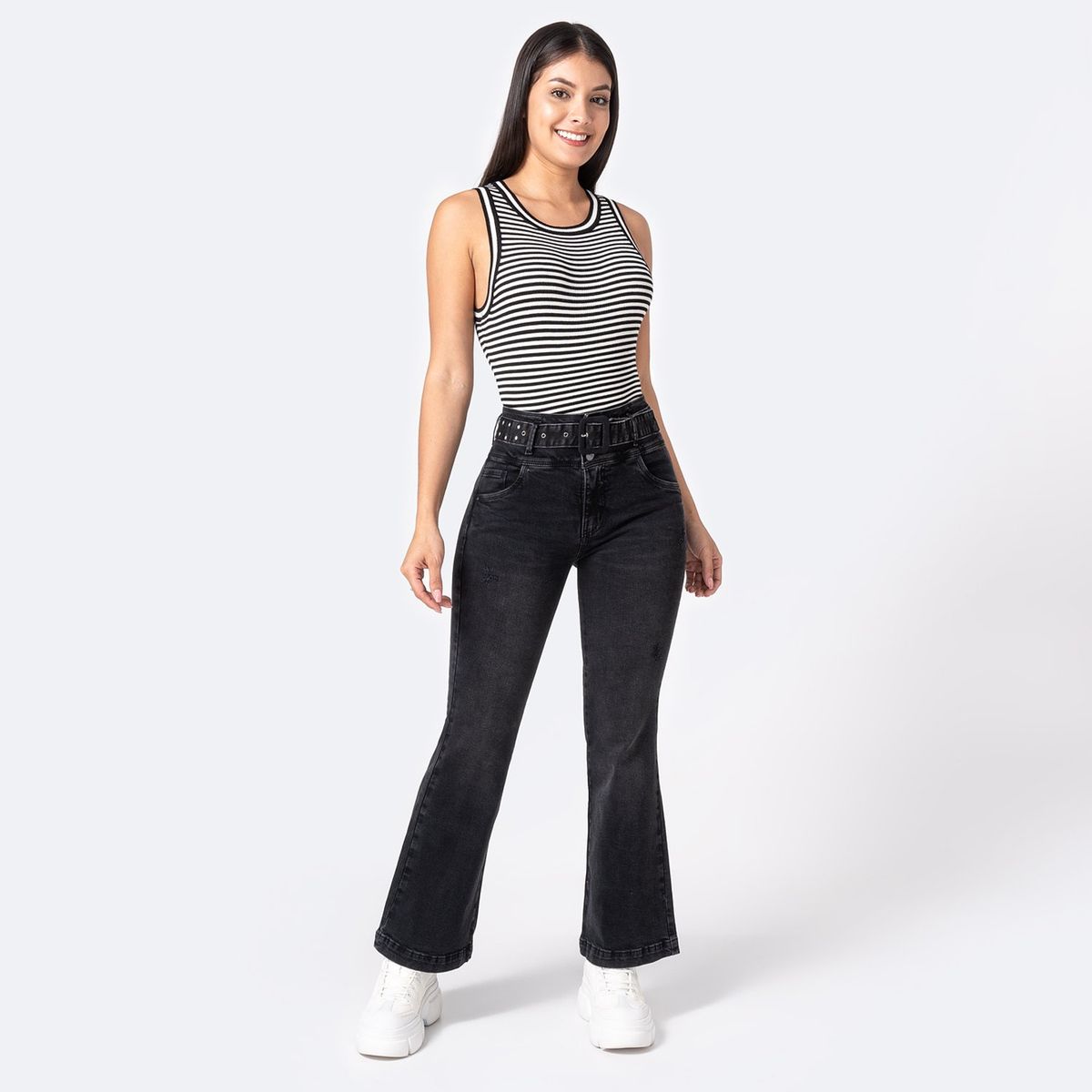 PIONIER - Jean Flare Algodón Mujer Pionier