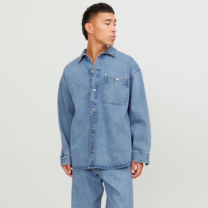 JACK&JONES - Camisa Manga Larga 100% Algodón Hombre Jack&jones