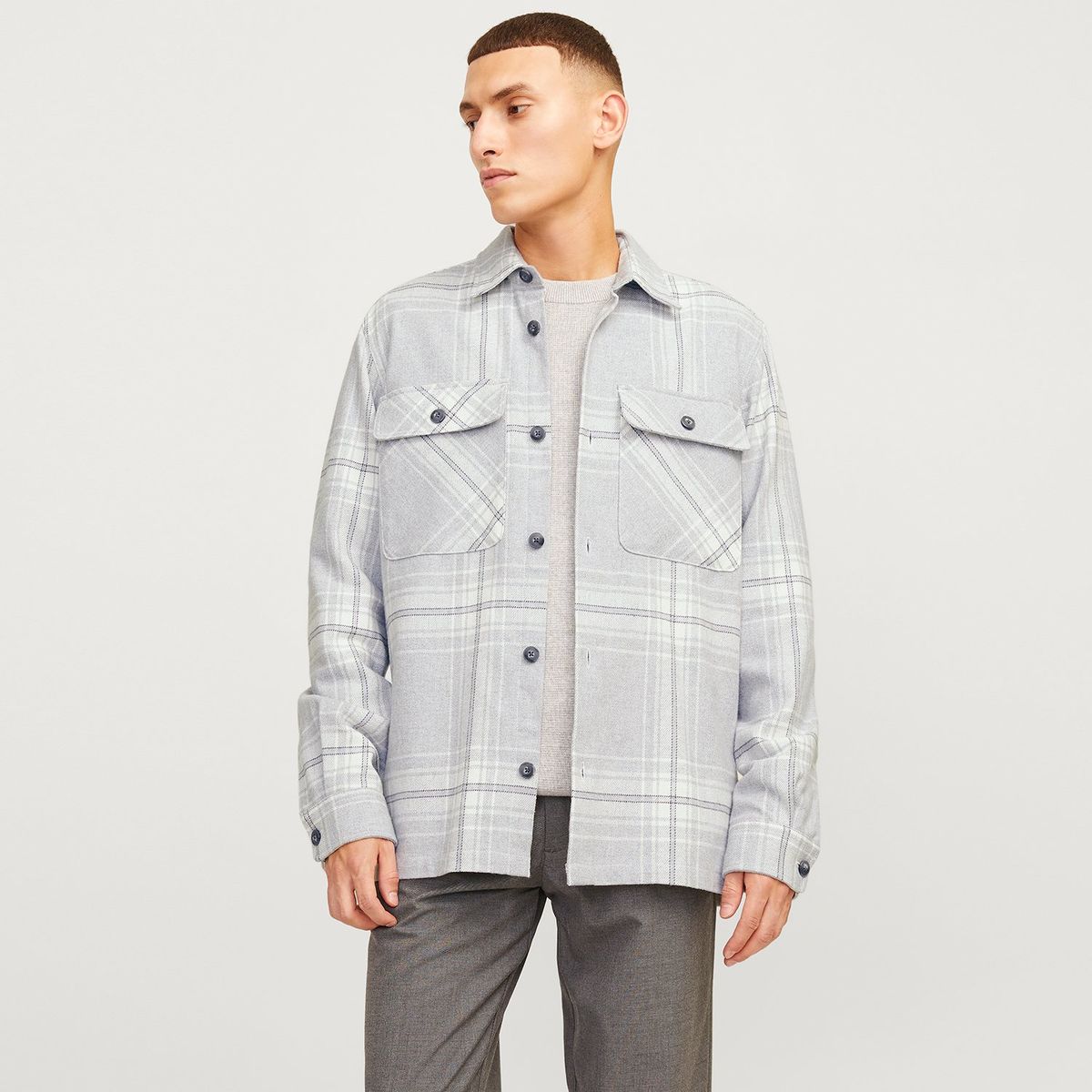 JACK&JONES - Camisa Manga Larga 100% Algodón Hombre Jack&jones
