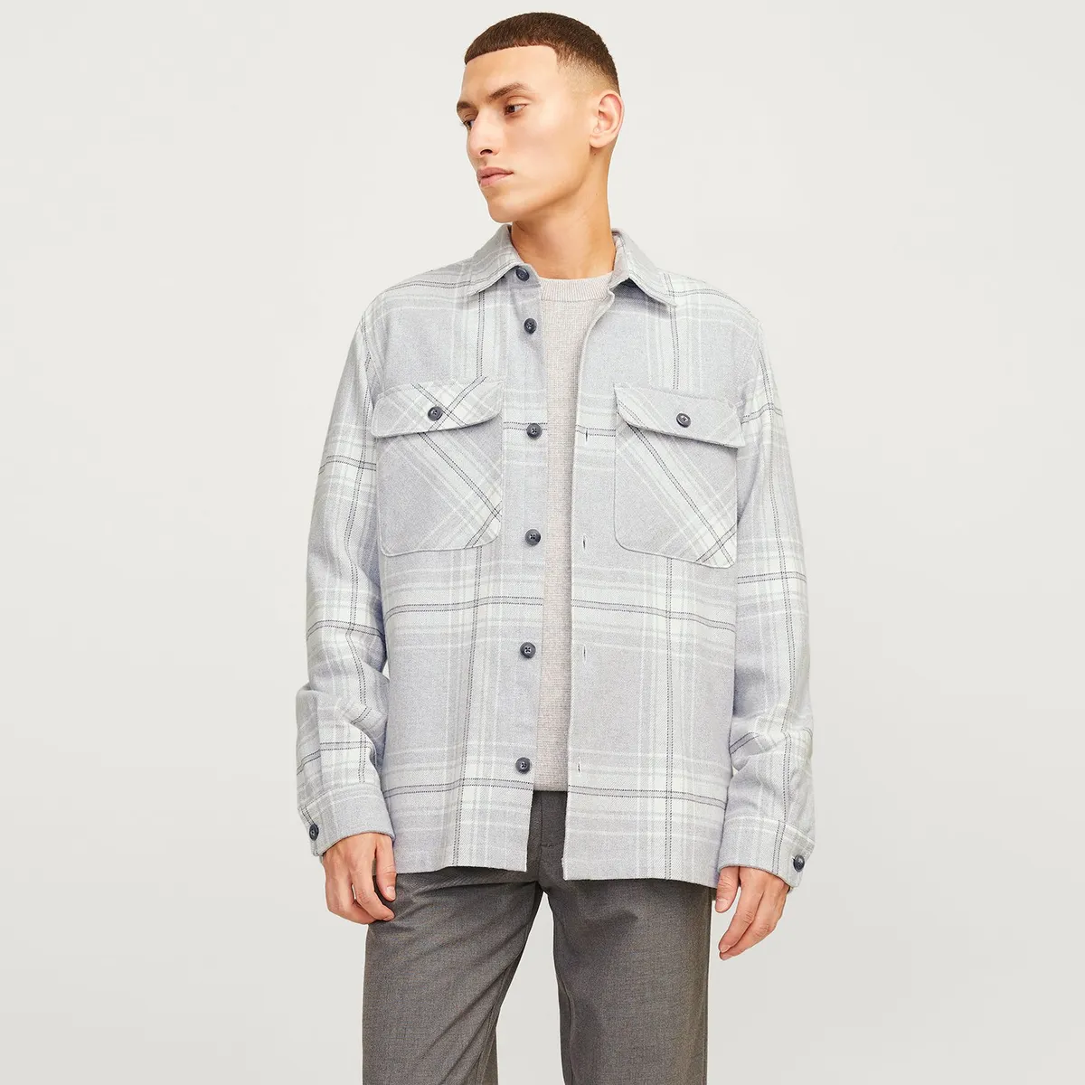 JACK&JONES - Camisa Manga Larga 100% Algodón Hombre Jack&jones