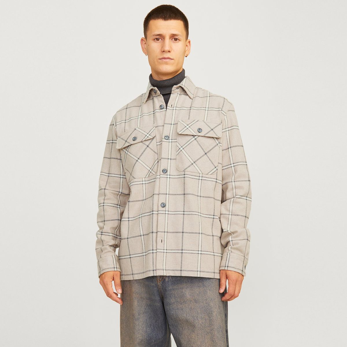 JACK&JONES - Camisa Manga Larga 100% Algodón Hombre Jack&jones