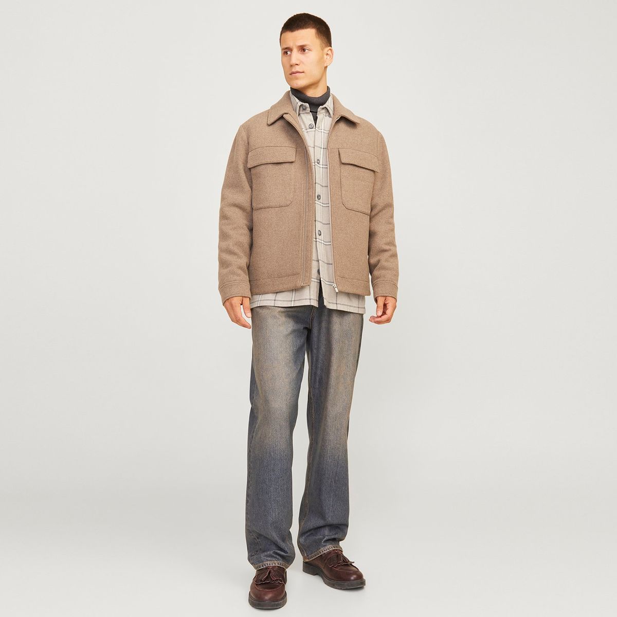 JACK&JONES - Camisa Manga Larga 100% Algodón Hombre Jack&jones