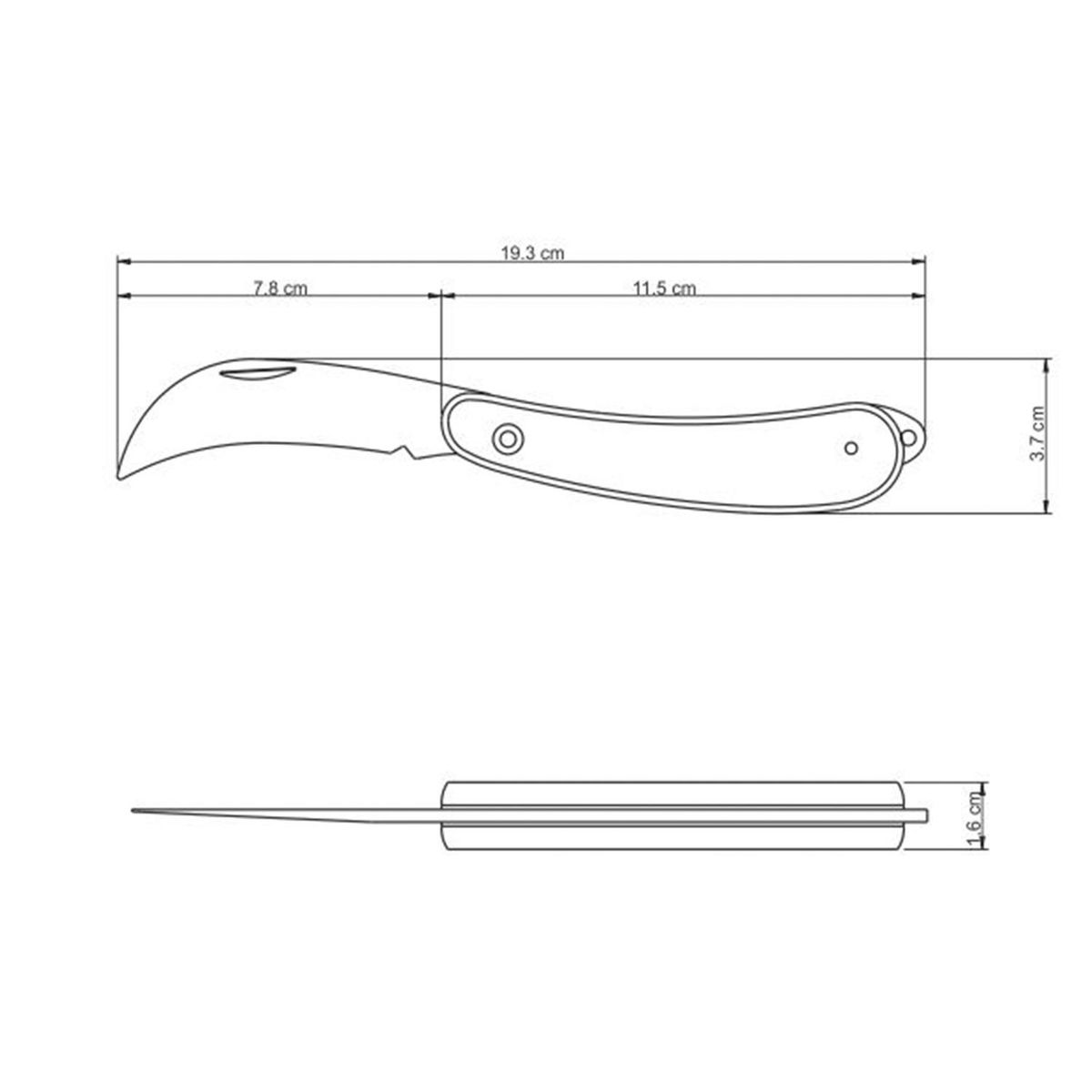 TRAMONTINA - Navaja 3  Mango Madera