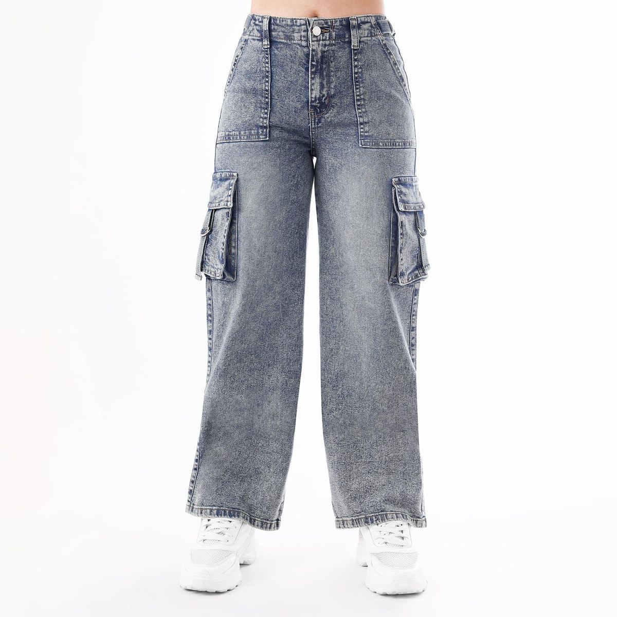 KANSAS - Jean Palazzo Algodón Mujer Kansas