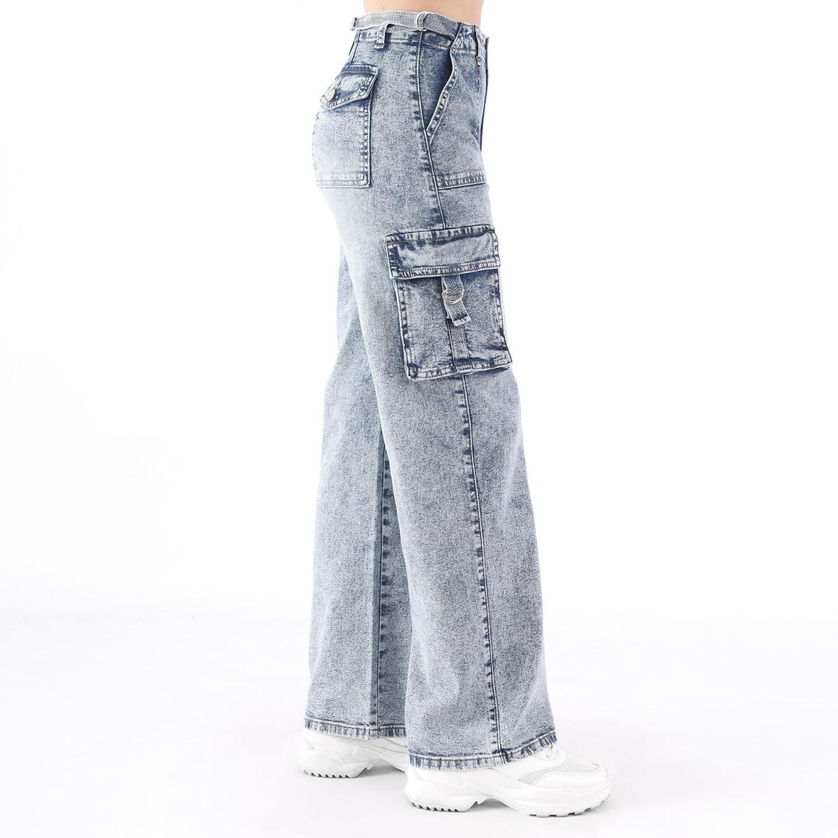 KANSAS - Jean Palazzo Algodón Mujer Kansas