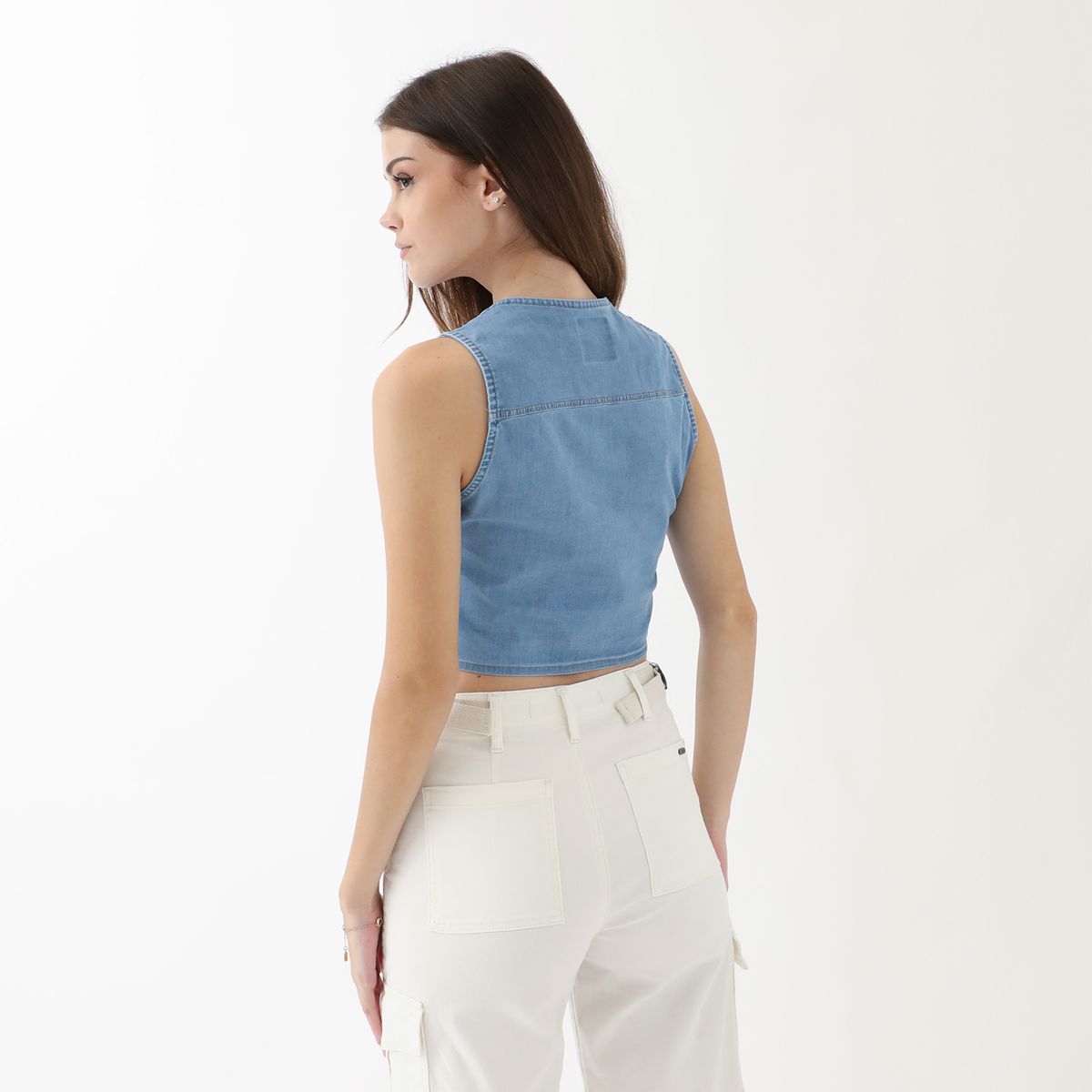 KANSAS - Blusa Manga Corta Algodón Mujer Kansas