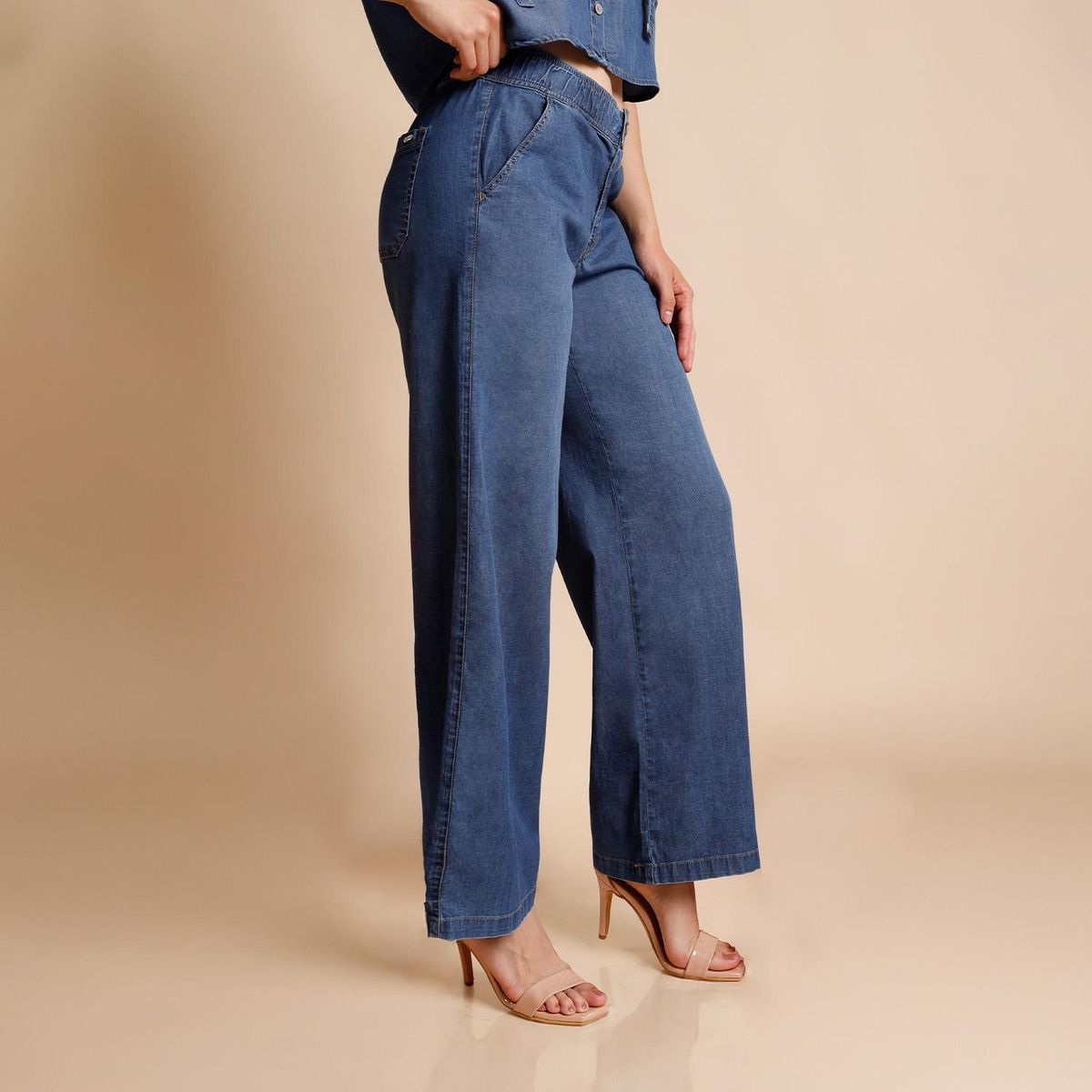 KANSAS - Jean Wide Algodón Mujer Kansas