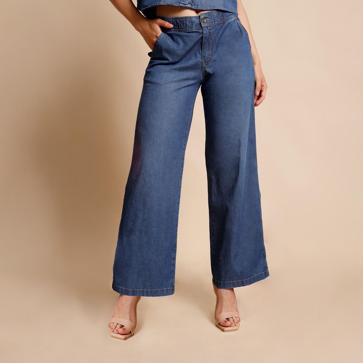 KANSAS - Jean Wide Algodón Mujer Kansas