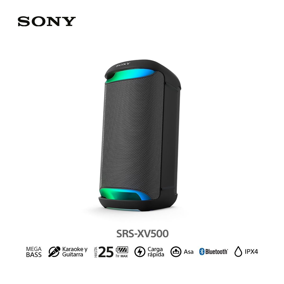 SONY - Sony Parlante Bluetooth Srs-xv500 Para Fiestas Con Mega Bass
