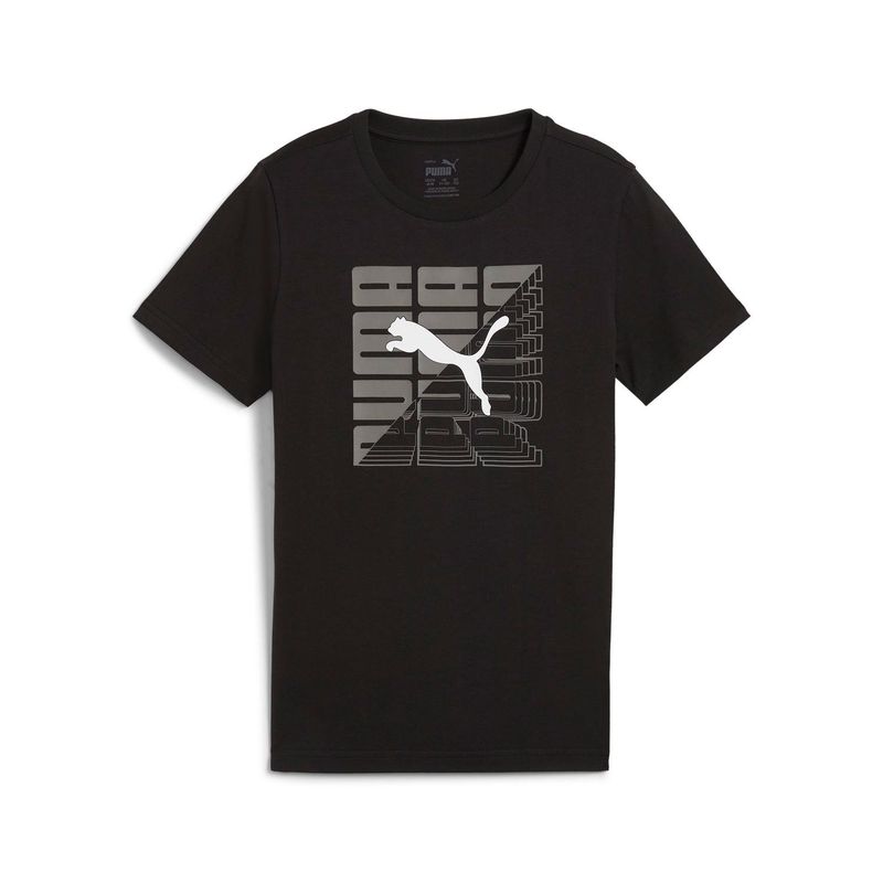 PUMA - Polo Niño Manga Corta Algodón Puma