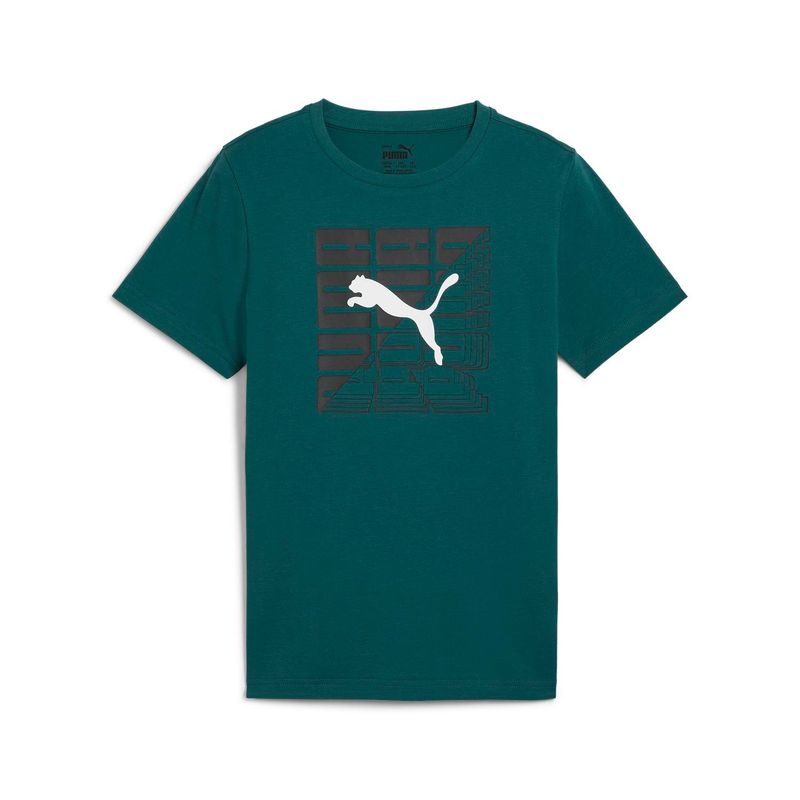 PUMA - Polo Niño Manga Corta Algodón Puma